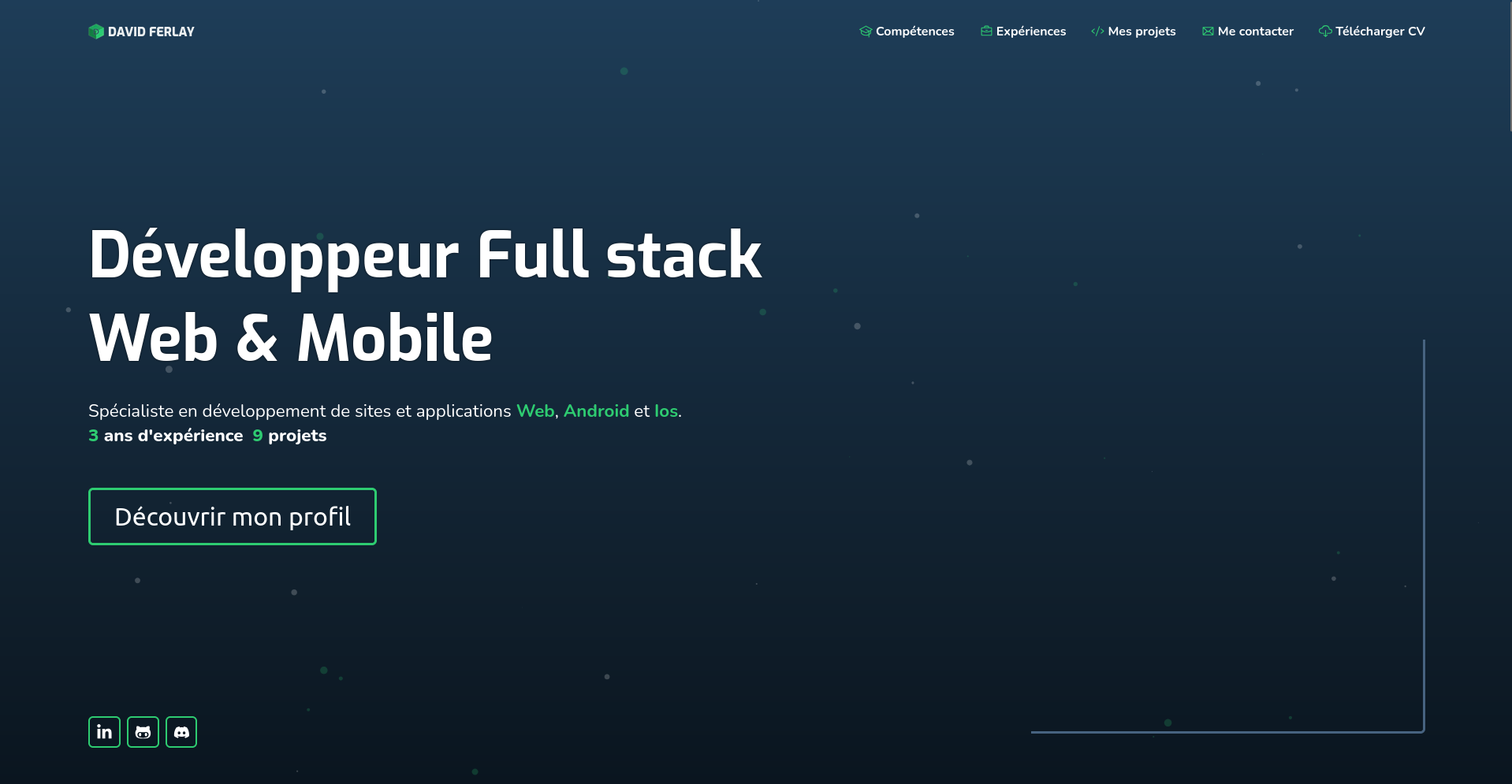 Image du projet Mon site web